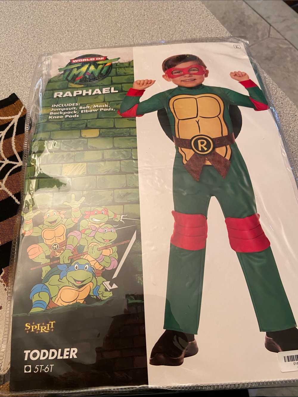 Raphael Green and Red Turtle Toddler Costume - Brand: Spirit